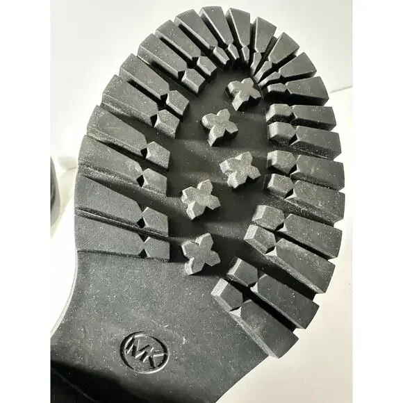 Michael Kors Women's Rocco Slip-On Platform Heeled Loafer, Light Cream, 8.5 Lug - Picture 8 of 13